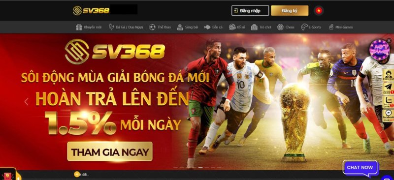 Giao diện của cổng game SV368 thân thiện và dễ tương tác